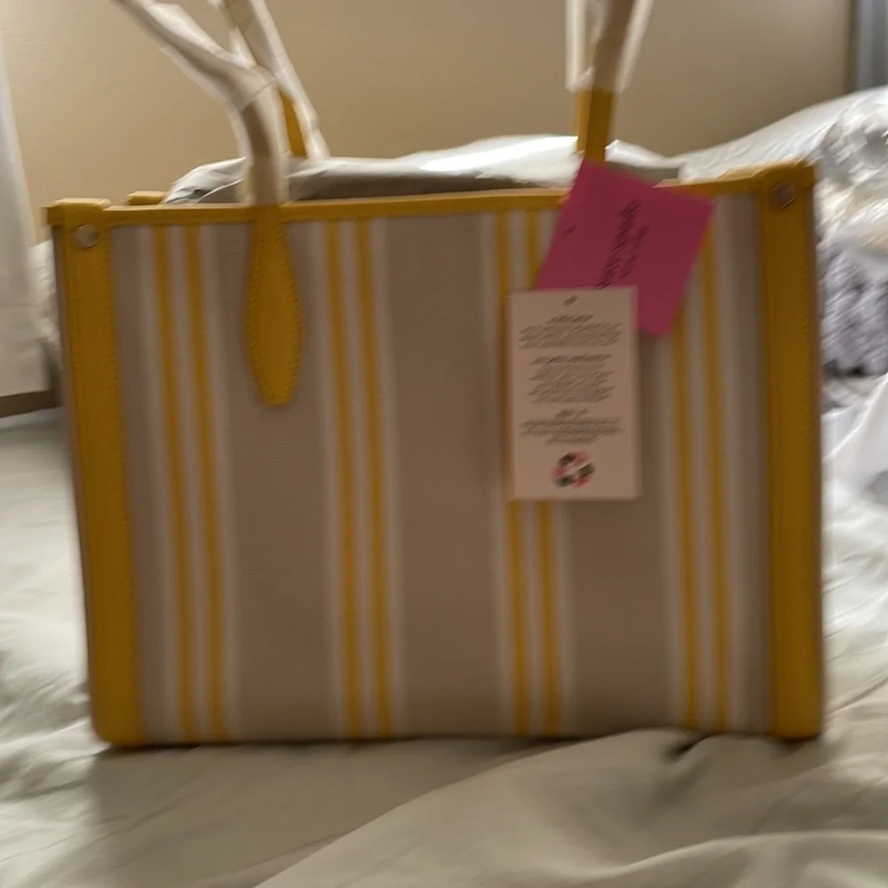 Kate Spade Market Street Medium Tote Morning Light Multi Canvas FINAL PRICE - Picture 8 of 8